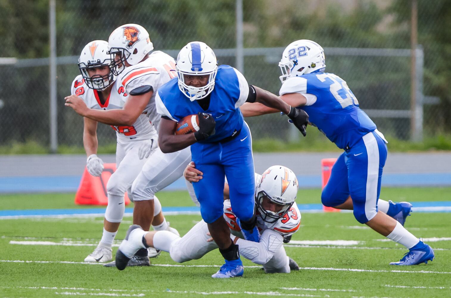 Hamilton Big Blue Football beats Anderson