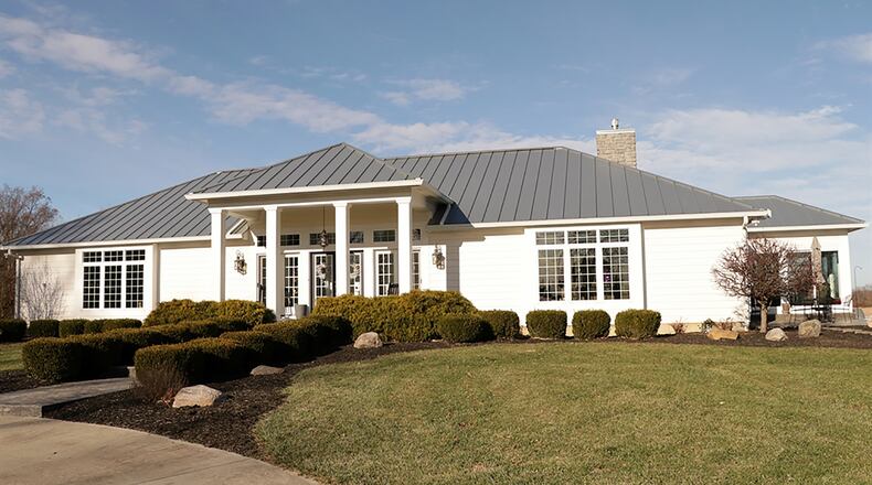 The 3-bedroom Hardiplank ranch with a metal roof is nestled within a 45-acre property. Built in 2010, the ranch in Staunton Twp. has about 3,940 sq. ft. of living space. The 45-acre, Miami County property includes a custom barn. CONTRIBUTED PHOTO BY KATHY TYLER
