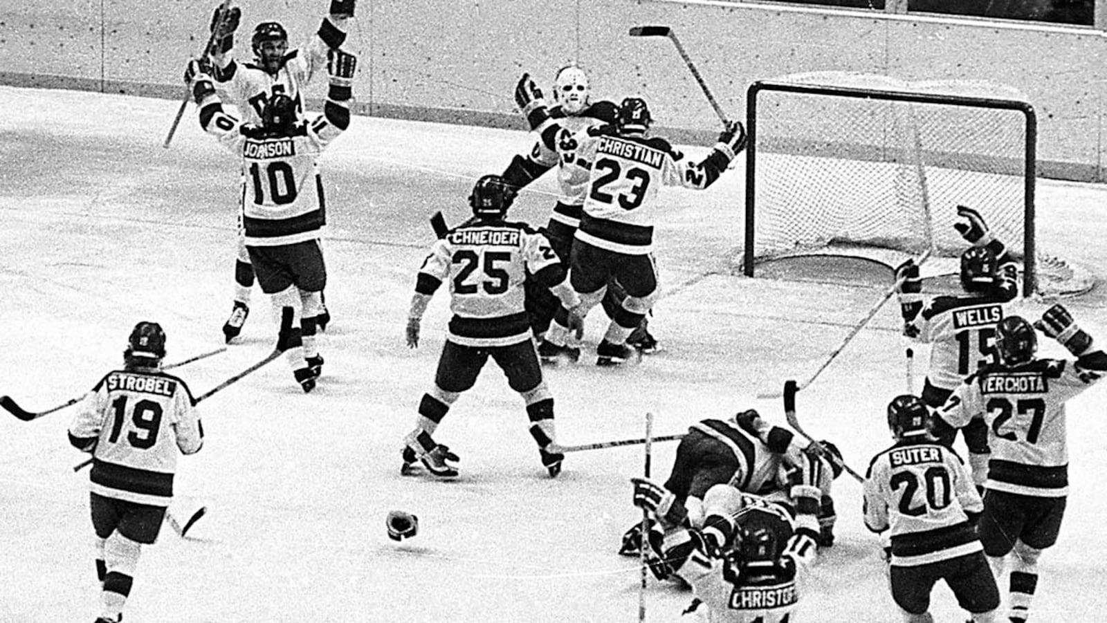 The Soviet Union had won the gold medal in six of the seven previous Winter Olympic Games, and were the favorites to win once more in Lake Placid in 1980. The U.S. team was the youngest in the tournament, but pulled off what has been called the 'Miracle on Ice' with its stunning 4-3 victory over the Soviet Union in the medal round. The U.S. completed its gold-medal run with a 4-2 victory over Finland.