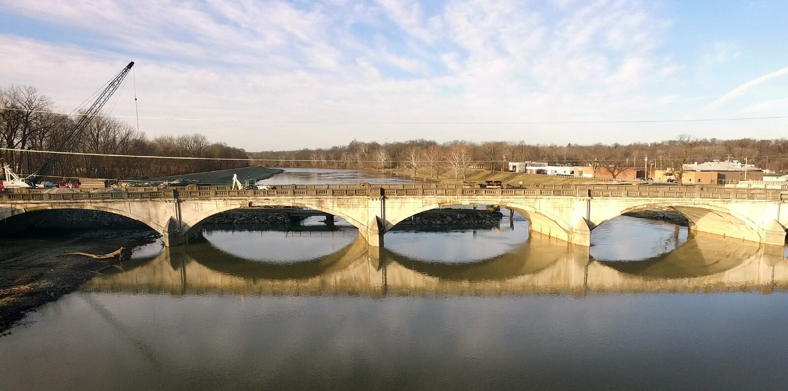 The Keowee Street Bridge was closed to traffic in December and the Eagle Bridge Company is preparing to demolish the 81-year-old structure and rebuild a new bridge over the next two years.    TY GREENLEES / STAFF