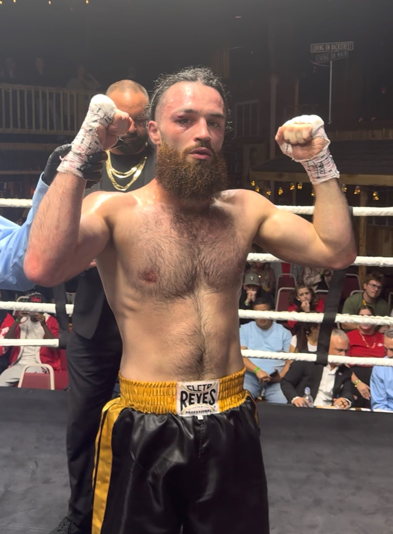Jrue King, who suffered a cut above his right eye thanks to a head butt, went on to defeat Houston middleweight Robert Montgomery on the undercard of a fight show in Nashville in October. CONTRIBUTED