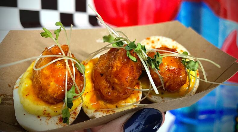 The Burger Bistro by Cece’s Kitchen is one of four vendors located inside The Silos. This restaurant offers a new spin on classic burgers and sandwiches. NATALIE JONES/STAFF