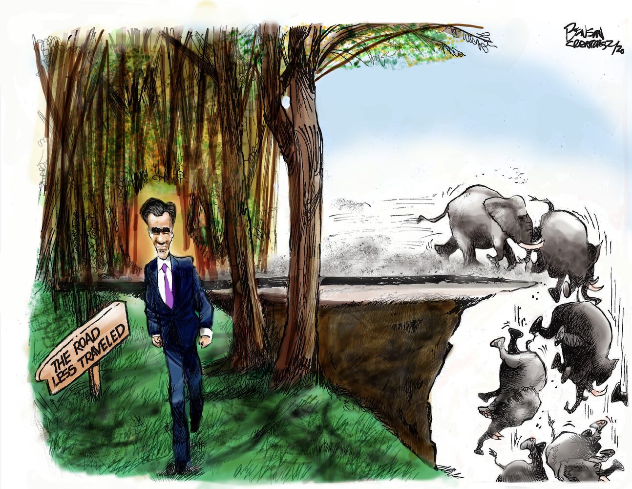 Week in cartoons: Mitt Romney, Bernie Sanders and more