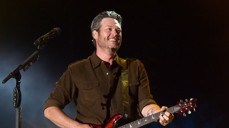INDIO, CA - APRIL 26:  Musician Blake Shelton performs onstage during day three of 2015 Stagecoach, California's Country Music Festival, at The Empire Polo Club on April 26, 2015 in Indio, California.  (Photo by Kevin Winter/Getty Images for Stagecoach)
