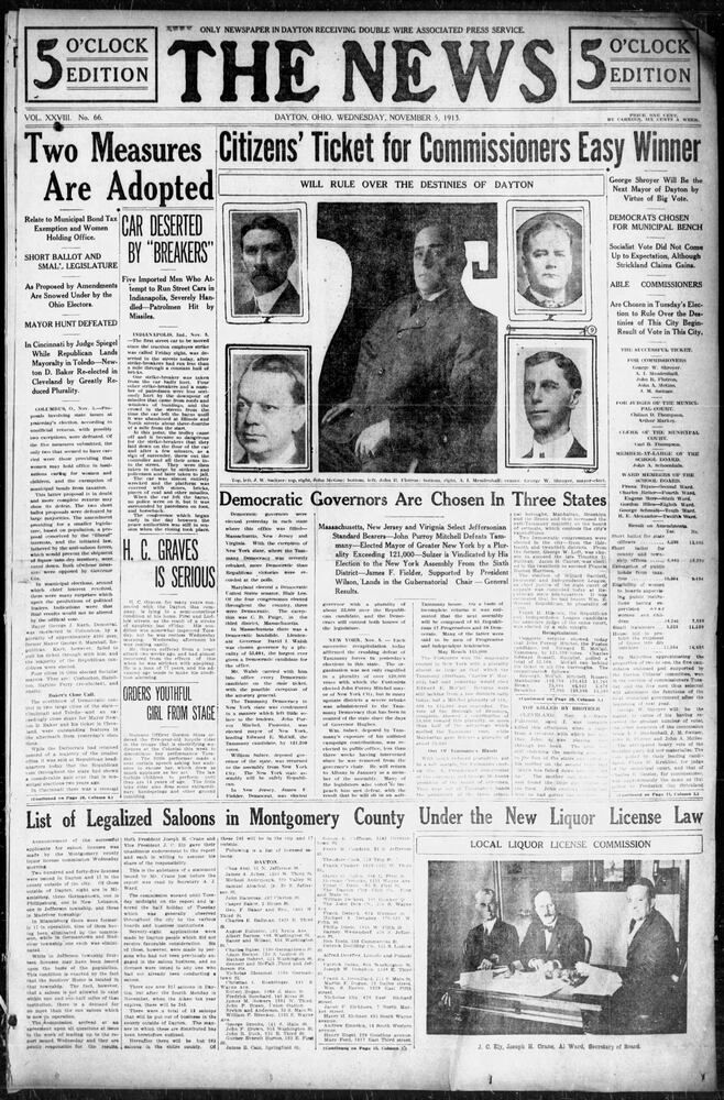 Election results front pages