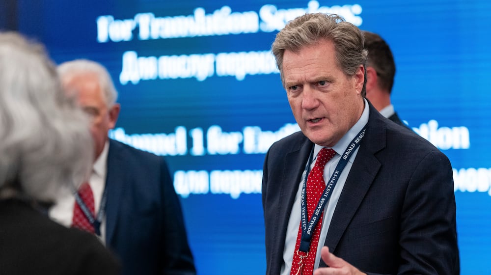 FILE — Rep. Mike Turner, R-Dayton, during an event of the 75th anniversary of NATO, at the Ronald Reagan Presidential Foundation & Institute in Washington, July 9, 2024. Eric Lee/The New York Times.
