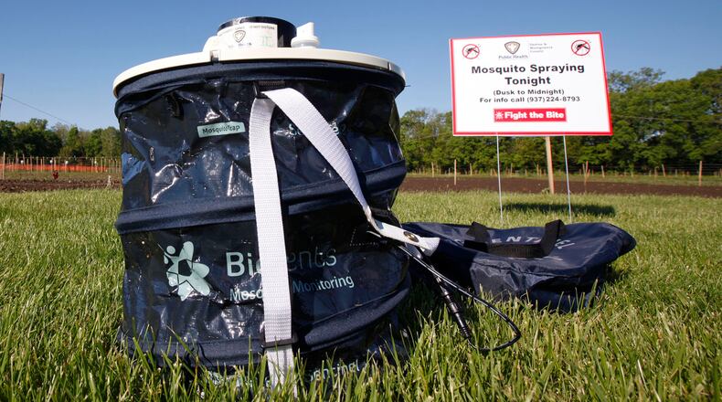 Public Health - Dayton & Montgomery County hosted a live demonstration of its mosquito surveillance program in 2019. STAFF FILE