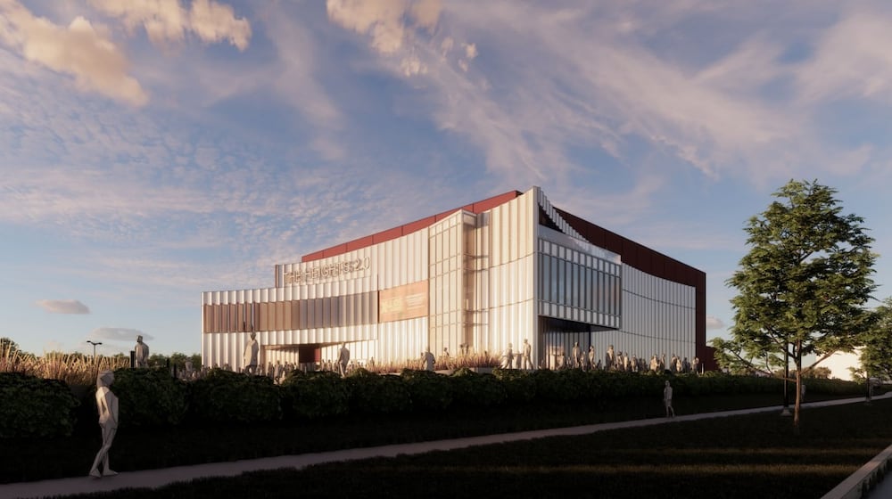 A rendering of the proposed Heights 2.0 indoor music venue and civic space. CONTRIBUTED