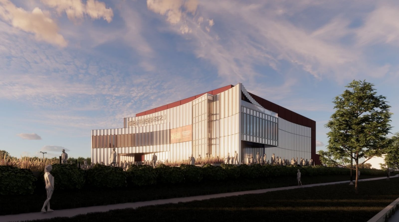 A rendering of the proposed Heights 2.0 indoor music venue and civic space. CONTRIBUTED