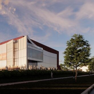 A rendering of the proposed Heights 2.0 indoor music venue and civic space. CONTRIBUTED