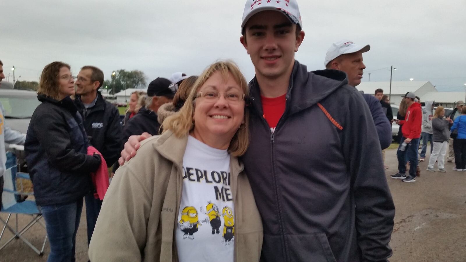 Kathy DeWeese and her son David DeWeese of St. Paris volunteered at the Donald Trump rally in Springfield last year. They will attend his inauguration on Jan. 20.