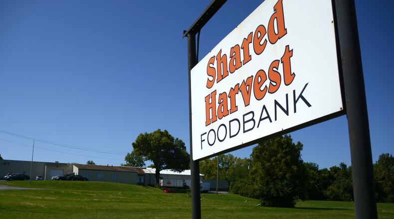 Shared Harvest Foodbank in Fairfield will have 10 members of the Ohio National Guard arrive on Monday, March 23, 2020, assist in packaging emergency food boxes to be distributed to food pantries in its five-county district. Ohio Gov. Mike DeWine activated the Ohio National Guard to assist with foodbanks and pantries around the state as it copes with curbing the novel coronavirus, known as COVID-19. MICHAEL D. PITMAN/FILE