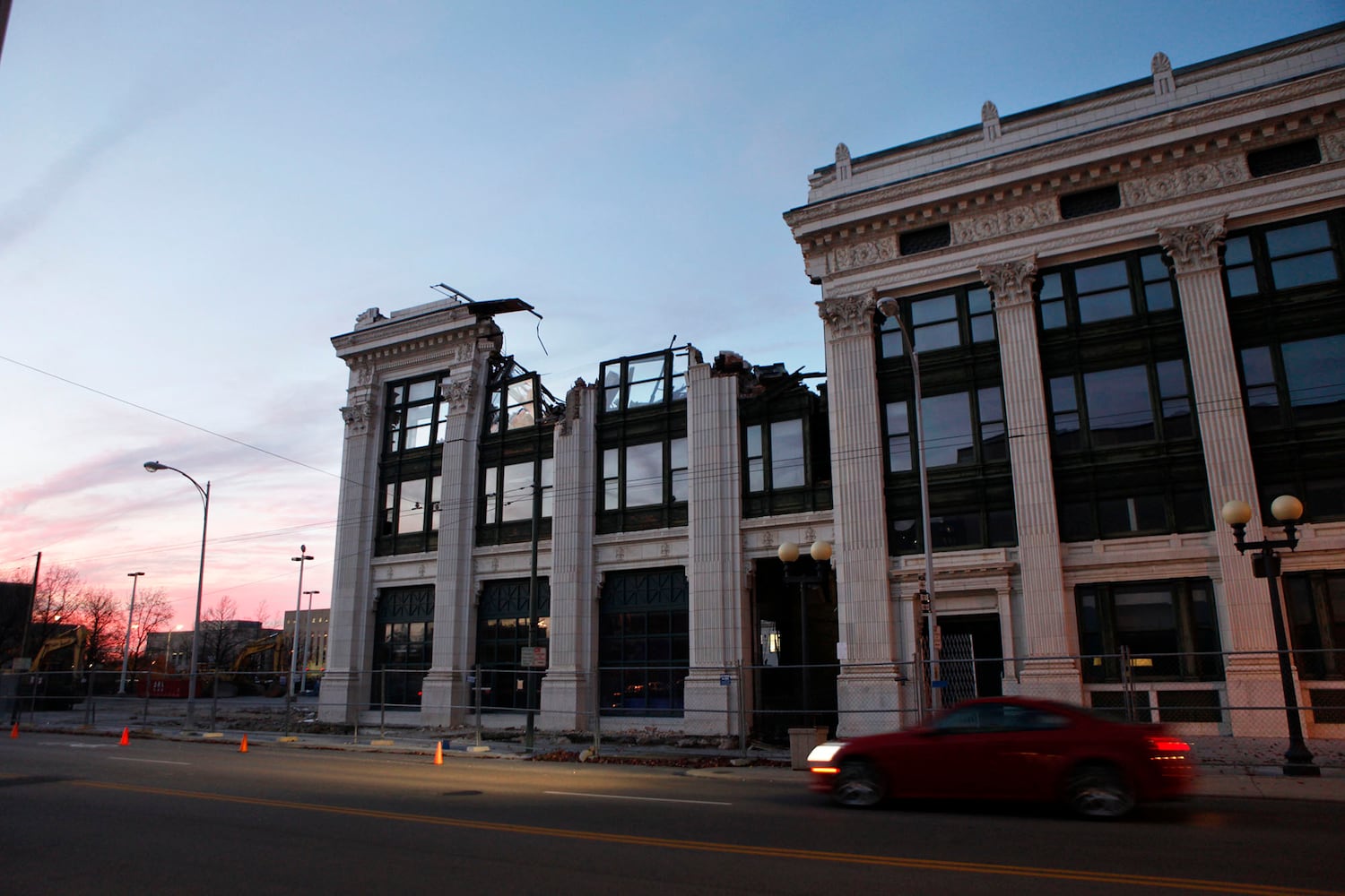 Historic DDN Building Facade Damaged