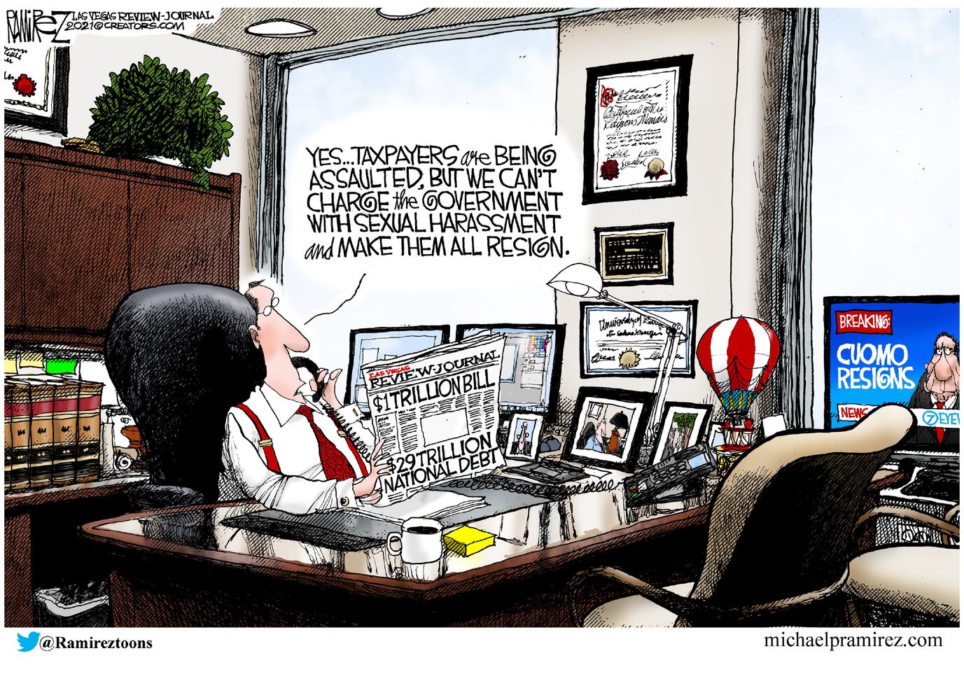 Week in cartoons: Cuomo resigns, infrastructure bill and more