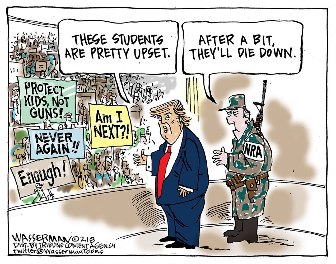 Week in cartoons: The NRA, arming teachers and more