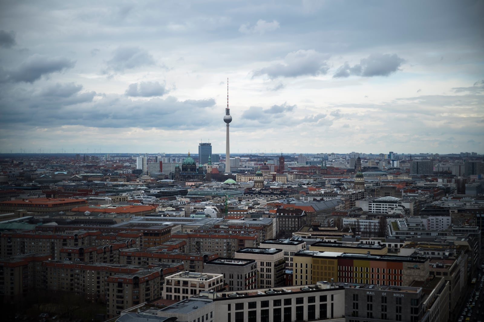 FILE - A view of the Berlin TV Tower, in the center of Berlin, March 24, 2023. (AP Photo/Markus Schreiber, File)