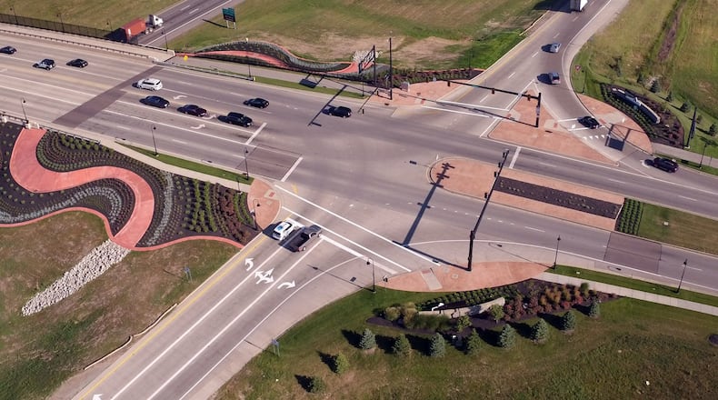 The 41 acres that is the focus of a proposed annexation agreement between Miami Twp. and Miamisburg is just northwest of the Austin Boulevard interchange at Interstate 75. TY GREENLEES / STAFF