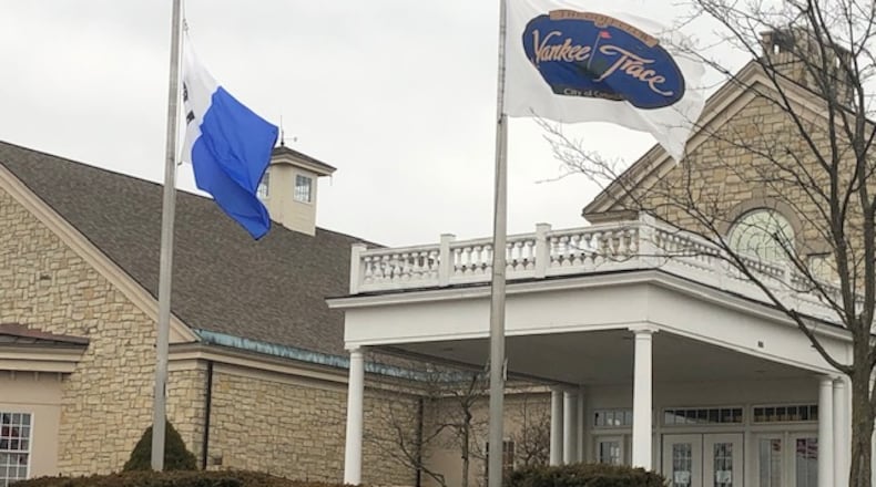 The clubhouse at Centerville’s The Golf Club at Yankee Trace – the focus of Phase II of a renovation project - is schedule to reopen in mid-April, according to the city. NICK BLIZZARD/STAFF