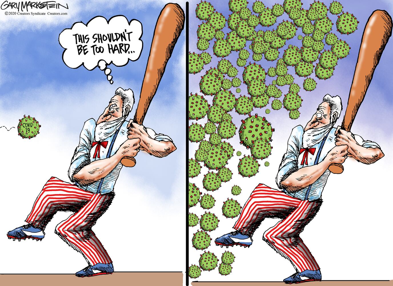 Week in cartoons: Stimulus checks, staying home and more