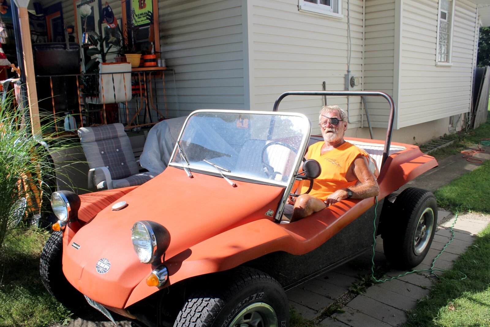 Phillip Hines of Kettering has turned his house into a Bengals man cave.