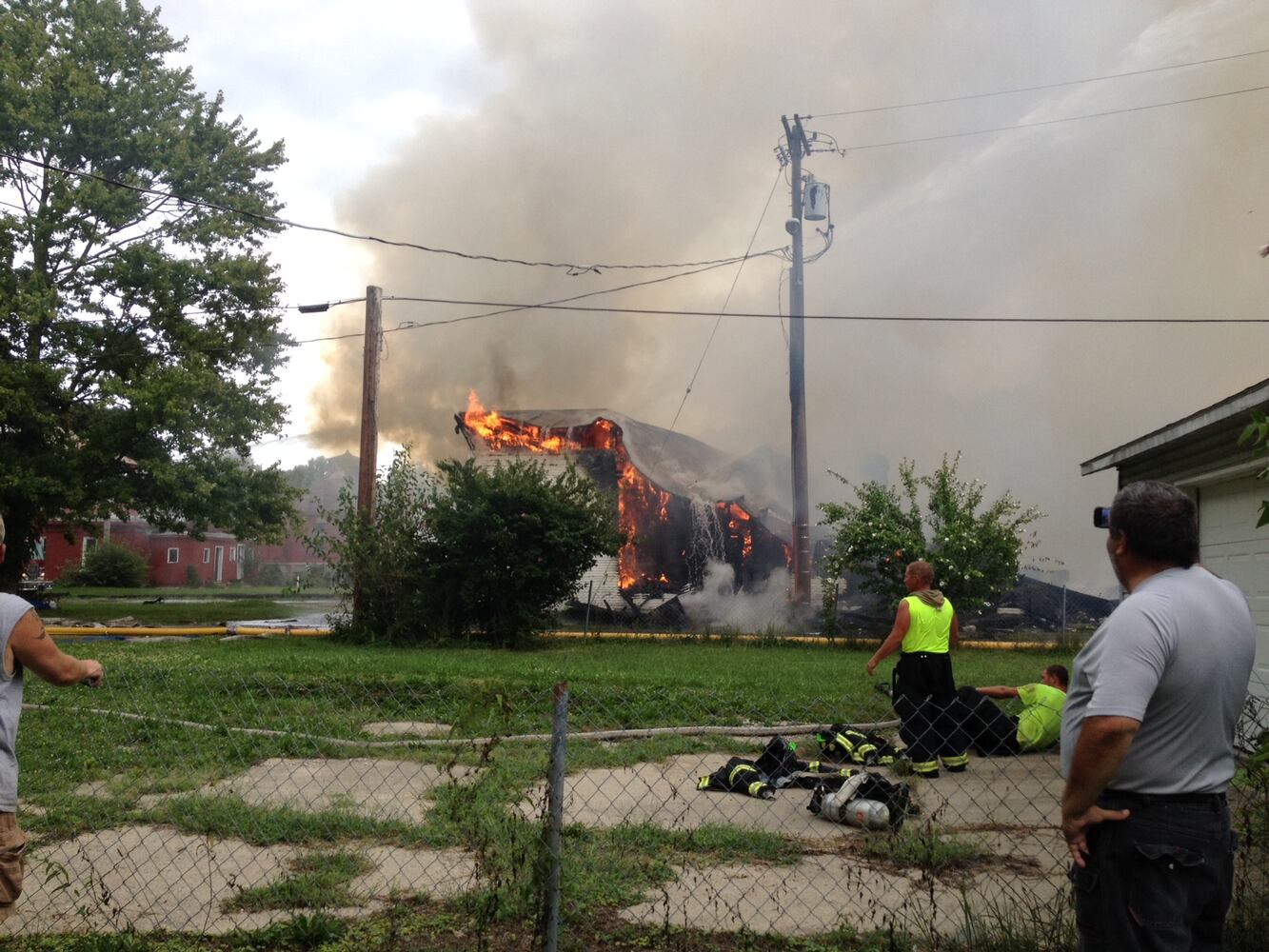 Fire at abandoned Piqua Ice Plant
