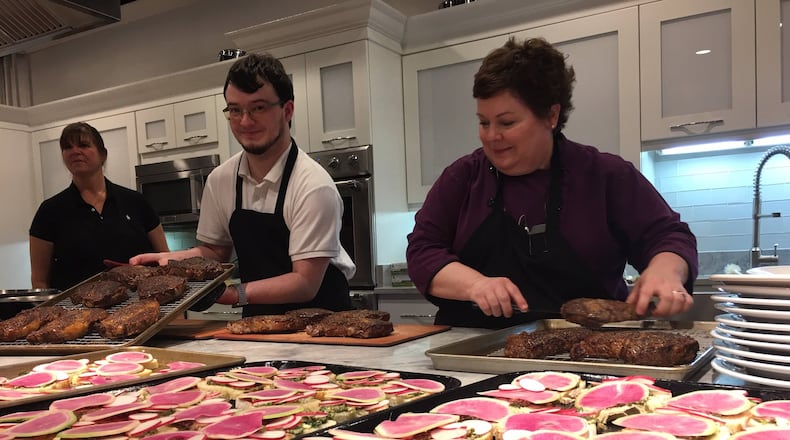 Chef Carrie Walters leads a DLM cooking class in early December. CONTRIBUTED/ALEXIS LARSEN