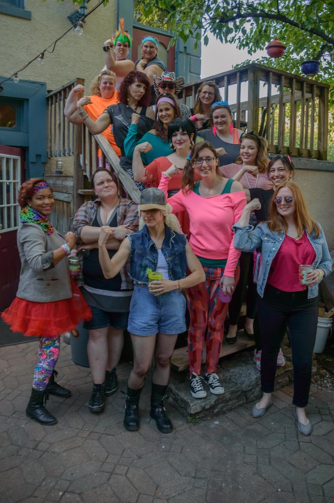 Ladies of the 80's Arm Wrestling
