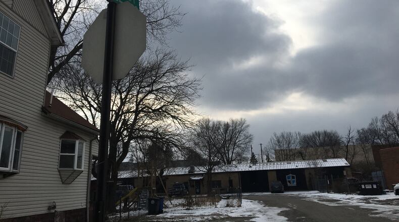 Noble Roofing Co. is located on the 300 block of N. McGee St. in east Dayton, off Springfield Street. But the address does not show up on Google maps. CORNELIUS FROLIK / STAFF