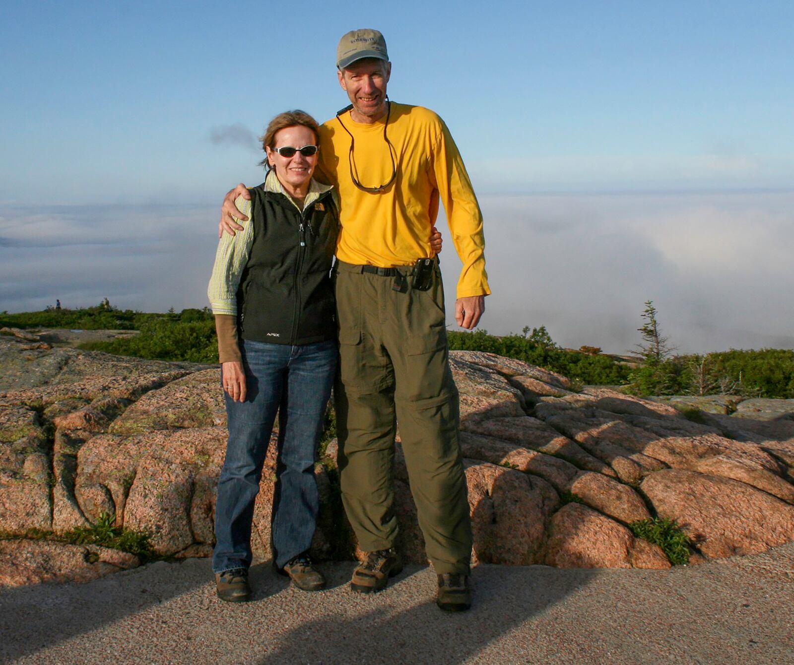 Holthouse (L) and Arentsen in Acadia National Park in Maine in 2009