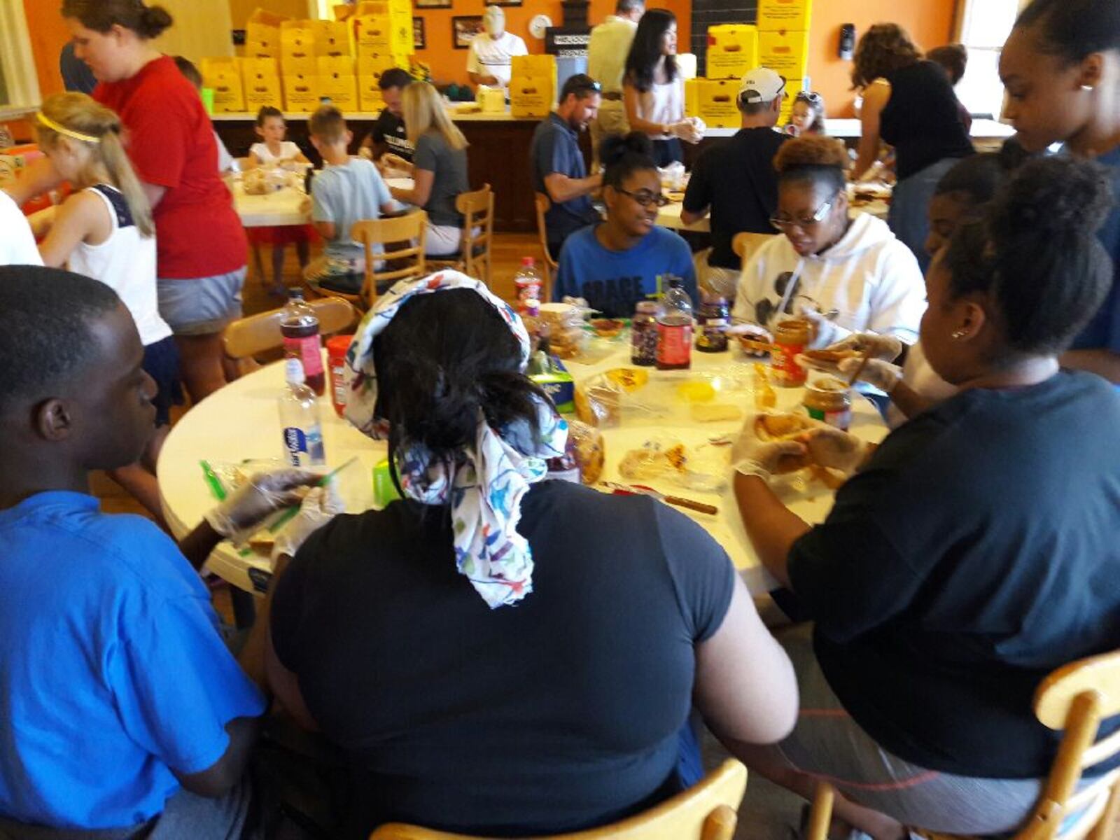 Dayton youth taking part in Grace United Methodist Church’s GU Mission trip to Toledo.
