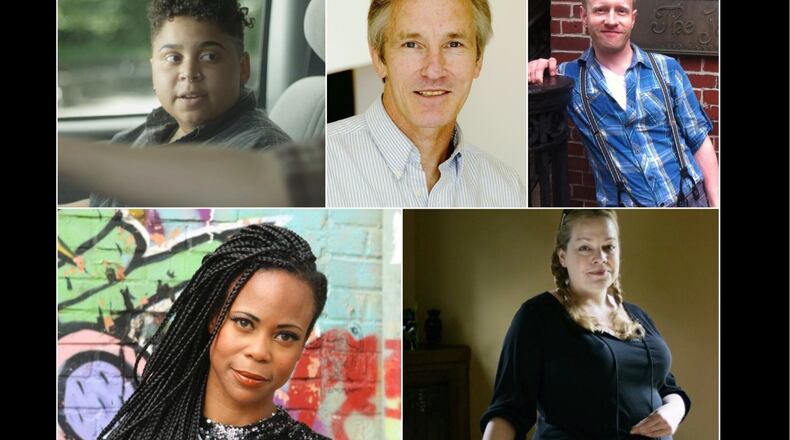 Several current and former Daytonians played a role in the film “Dark Waters,” including (top left to right) Leah Byrd , Bruce Cromer, Jonathan McNeal, Hannah Beachler and Karri O'Reilly.