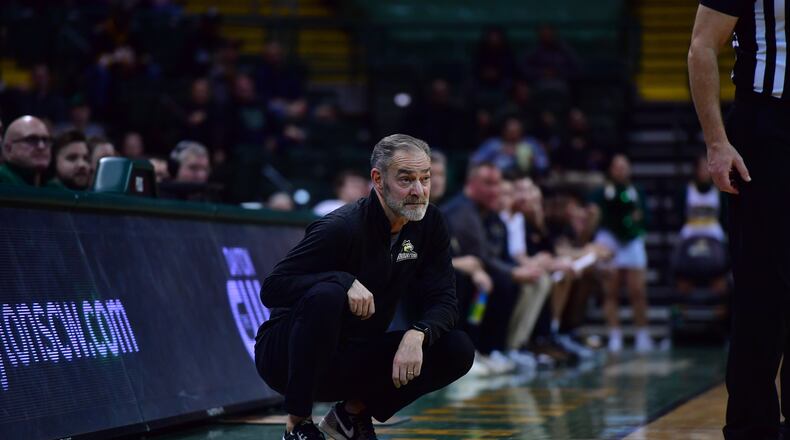 Wright State's watches his team during a game last week vs. Oakland at the Nutter Center. Joe Craven/Wright State Athletics