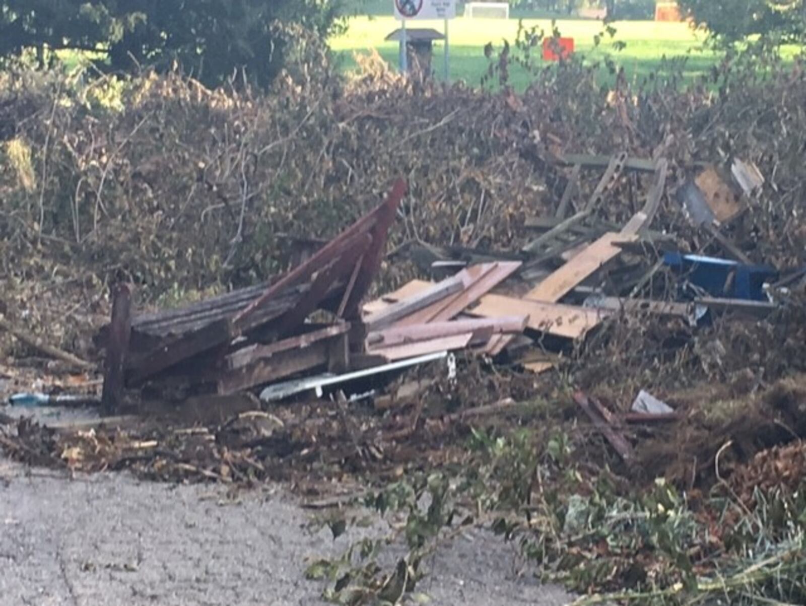 Dayton residents near Belmont Park think that dumping at the park takes away from the neighborhood and discourages people from visiting the park. MALIK PERKINS/STAFF PHOTO
