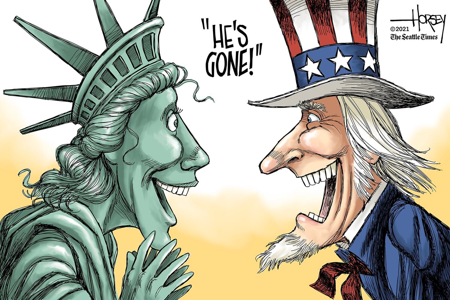 FROM THE LEFT DAVID HORSEY