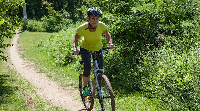 You don't have to be an Olympic athlete to try your hand at mountain biking as the MetroParks Mountain Biking Area (MoMBA) has trails for all skill levels - CONTRIBUTED