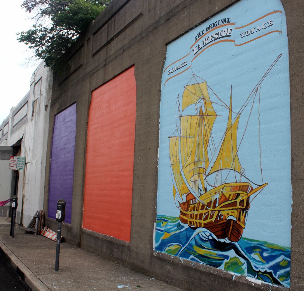 Photos: this Dayton wall is getting funky