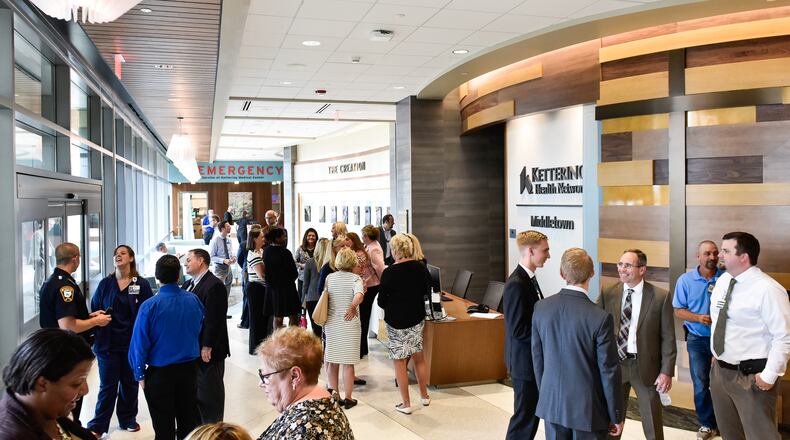 Kettering Health Network Middletown held a ribbon cutting for the 67,000-square-foot medical center opening Aug. 8 on Ohio 122, just east of Interstate 75. NICK GRAHAM/STAFF