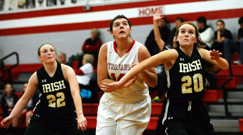 Southeastern High School sophomore Trinity Cline is able to play sports again after surgery left her with 26 screws, 14 hooks and two titanium rods in her back. CONTRIBUTED PHOTO