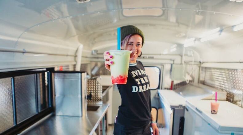 The visionary behind Dayton’s first, full-service bubble tea food truck is Nicole Cornett. A grand opening celebration is planned for Nov. 10 at Cloak and Dagger Tattoo Studio, 1100 Wilmington Ave. CONTRIBUTED