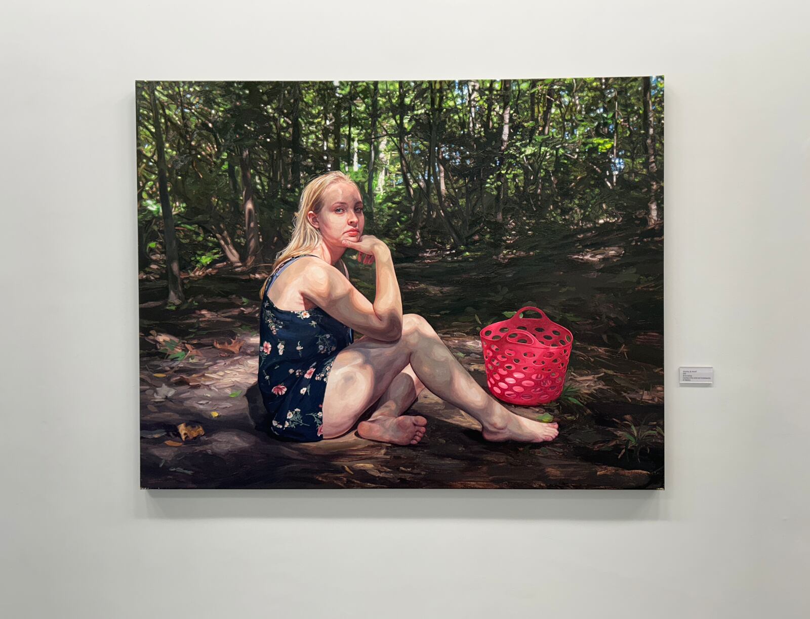 "Victorine, By Herself", 2019, Oil on canvas, by Laura Sanders. The painting references Manet's "The Luncheon on the Grass". HANNAH KASPER/CONTRIBUTED
