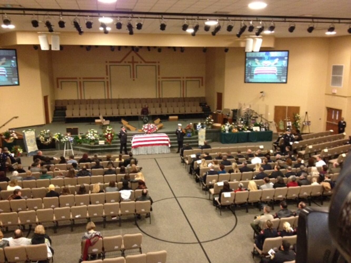 Officer Yaney funeral service