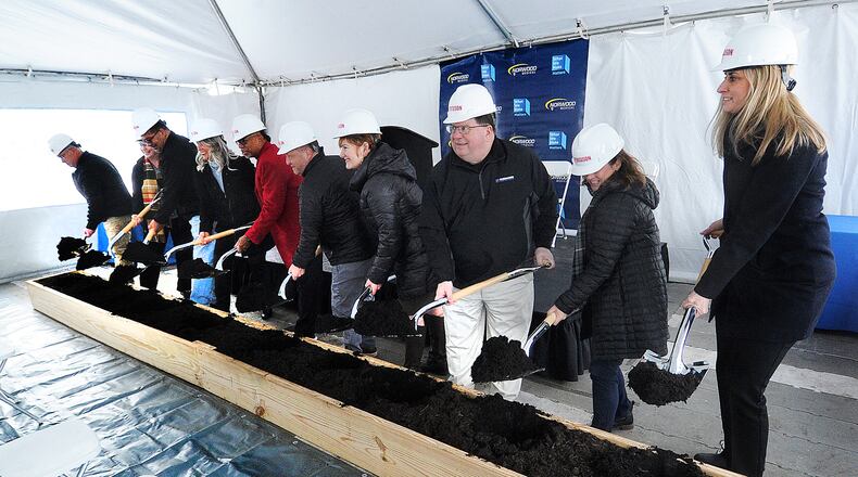 Norwood Medical breaks ground Tuesday March 14, 2023 for a new building located at 2017 Webster Street. MARSHALL GORBY\STAFF