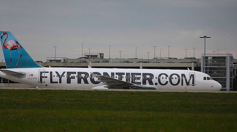 FILE PHOTO: Frontier Airlines has mandated masks for all passengers.