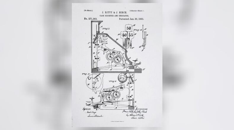 Patent No. 271,363 for a version of the “Cash Register and Indicator” invented by James Ritty and John Birch was patented Jan. 30, 1883.