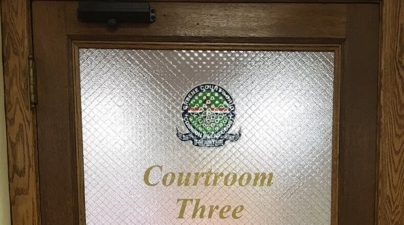 Courtroom three is at the heart of a dispute that is being mediated at the Ohio Supreme Court between Greene County Commissioners and Probate Judge Thomas O’Diam. RICHARD WILSON/STAFF