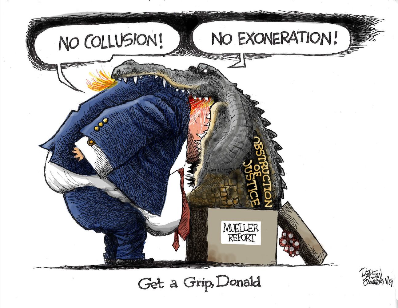 Week in cartoons: Notre Dame Cathedral fire, Tiger Woods and more