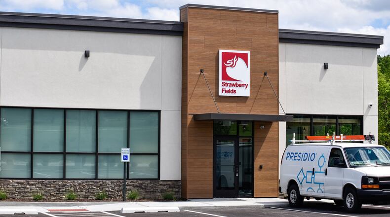 Strawberry Fields, a medical marijuana dispensary, is scheduled to open in summer of 2019 on Cincinnati Dayton Road in Monroe. NICK GRAHAM/STAFF