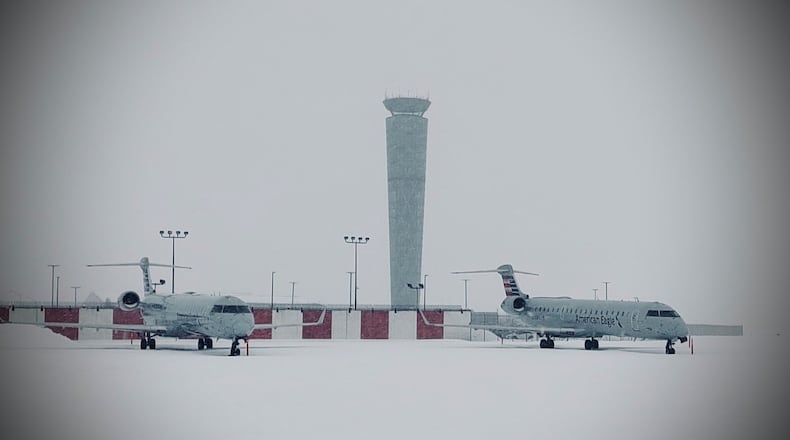 The Dayton International Airport is open and operational after receiving more than a foot of snow during a winter storm on Jan. 24 through Jan. 25, 2026. Photo courtesy Dayton International Airport.