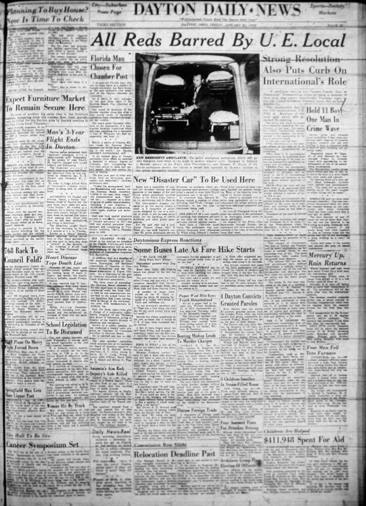 Presidential inauguration newspaper