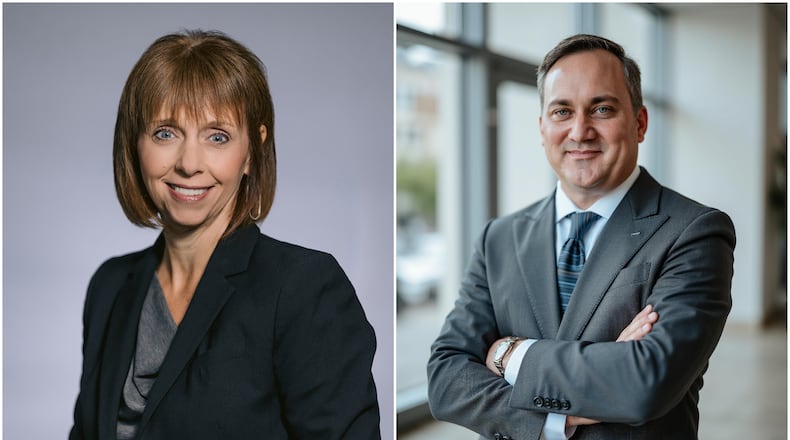 Suzanne Klopfenstein, left, and Rob Rohr